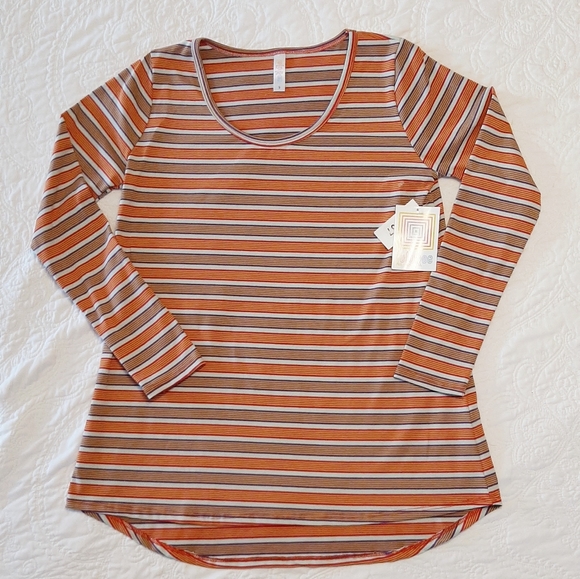 NWT LuLaRoe Lynnae-S with Stripes and Long Sleeves - Picture 11 of 14